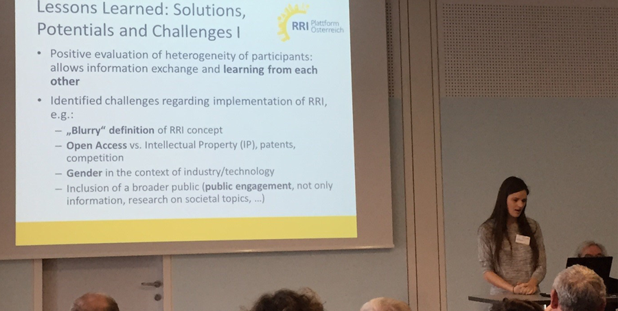 Marlene Altenhofer and Erich Gießler from the Institute of Higher Studies (IHS)